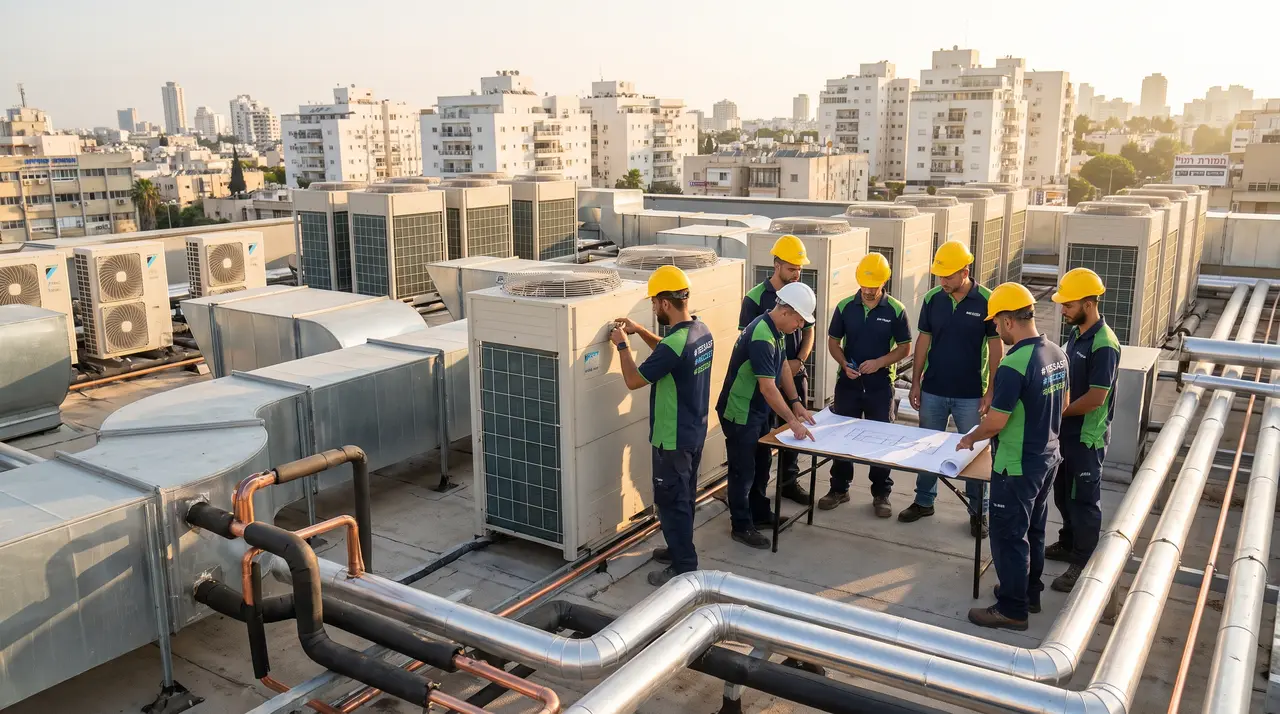 מערכת מיזוג מרכזית לבניין: המדריך המלא לבחירת המערכת המתאימה