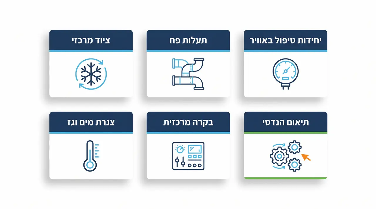 כמה עולה מערכת מיזוג למבנה ציבורי ואיך מתקצבים נכון